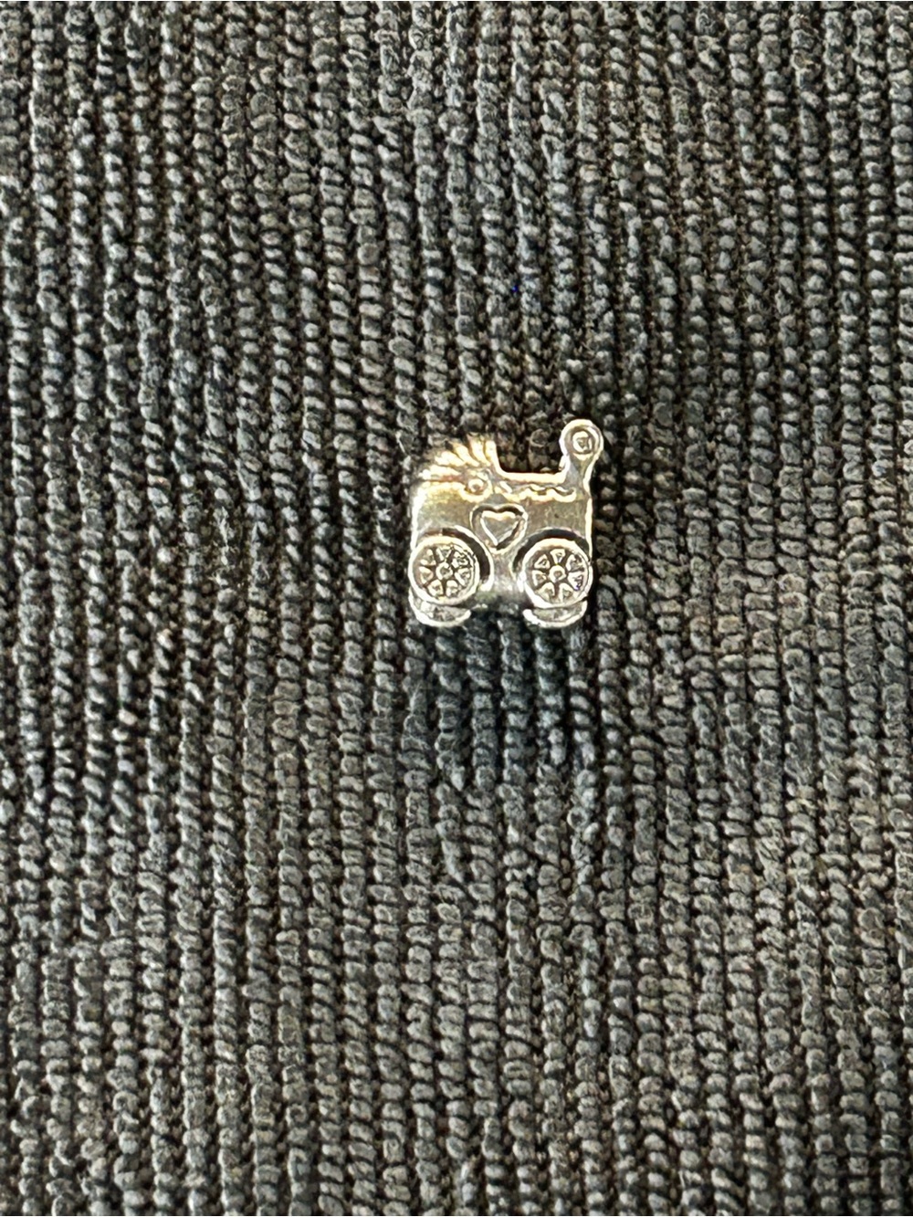 Pandora Silver Baby Carriage Charm Bead
